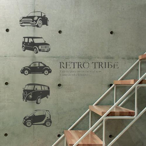 Wall Deco Vinyl - Retro Tribe Car