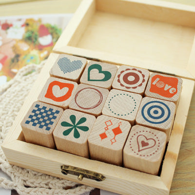 Wooden Stamp Set - Simple