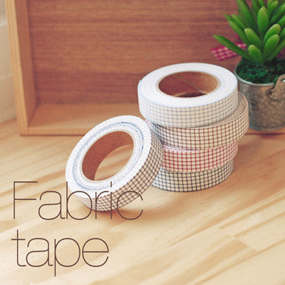 Fabric Adhesive Tape - Line Check - Brown 05
