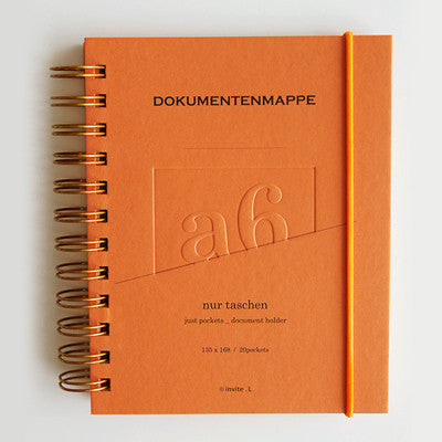 Document Folder Taschen A6 - Dark Orange