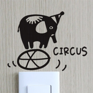 Wall Deco Vinyl - Switch Animal Circus