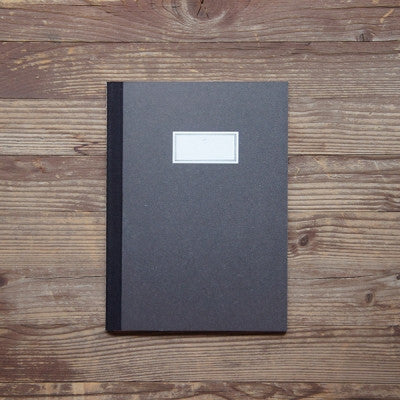 Stitch Notebook Plain - Black - Size M ok
