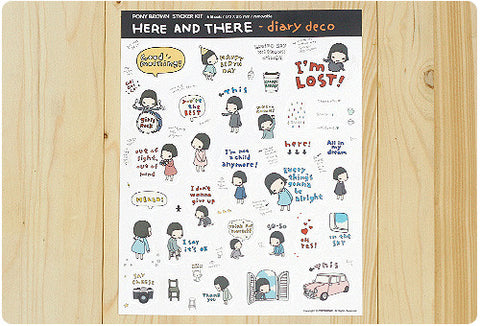 Sticker Set - Pony Brown - Here and There