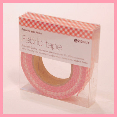 Fabric Adhesive Tape - Mini check - Pink 05