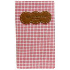 Card Case Teddy - Pink Check