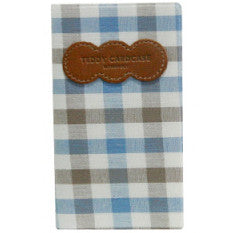 Card Case Teddy - Brown Blue