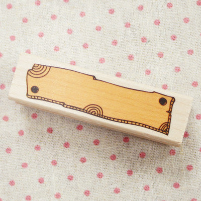 Long Line Wood Stamp - L15 - Wood