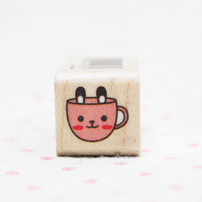 Wood Stamp - Deco - D09 - Rabbit cup