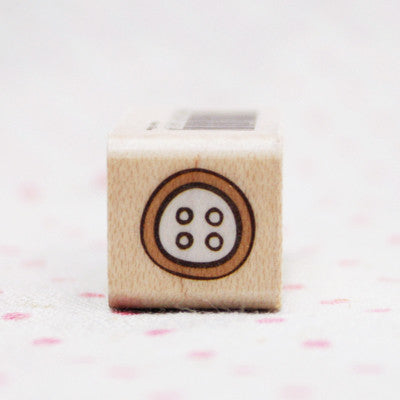 Wood Stamp - Deco - D13 - Button