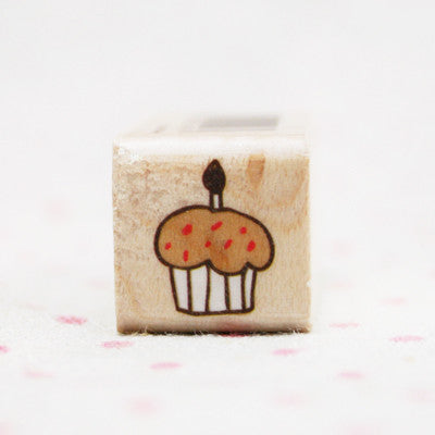 Wood Stamp - Deco - D15 - Cupcake
