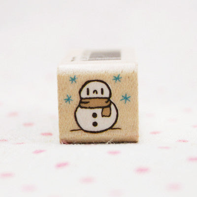 Wood Stamp - Deco - D19 - Snowman