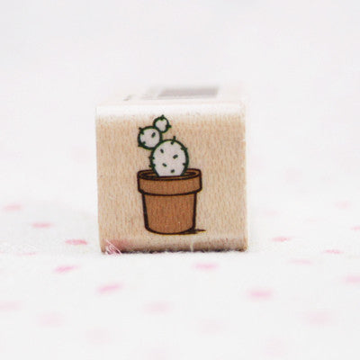 Wood Stamp - Deco - D20 - Cactus