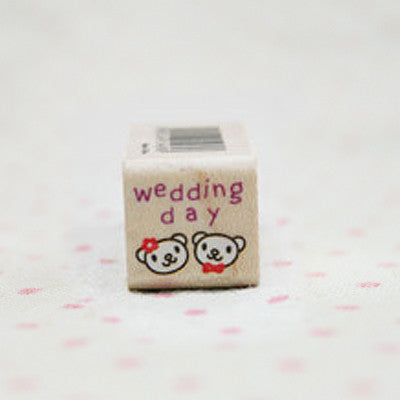 Wood Stamp - My Love - L09 - Wedding Day
