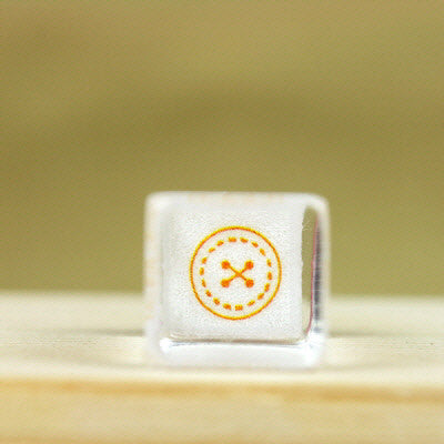 Glass Stamp - 184 - Button